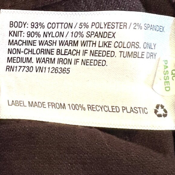 NEW Isabel Maternity Crossover Panel Burgundy Stretch Corduroy Pants Size 14/32R - Picture 10 of 11